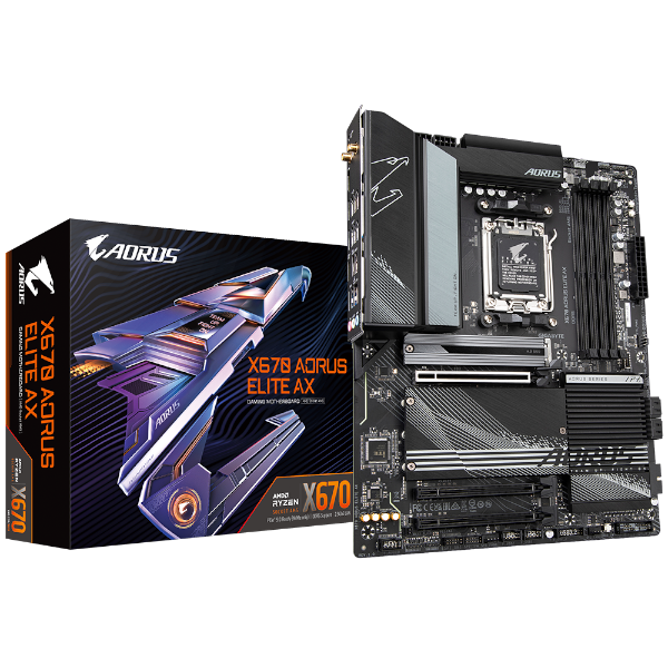 לוח Gigabyte X670 Aorus Elite AX 1.2 ATX AM5 DDR5 WIFI 6E BT5.2