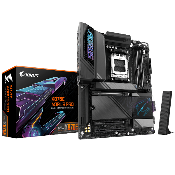 לוח אם GIGABYE X870E AORUS PRO ATX WIFI7 DDR5 AM5 2.5GBE LAN