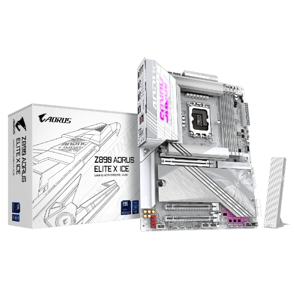 לוח לאינטל דור 15 Gigabyte Z890 AORUS ELITE X ICE ATX LGA1851