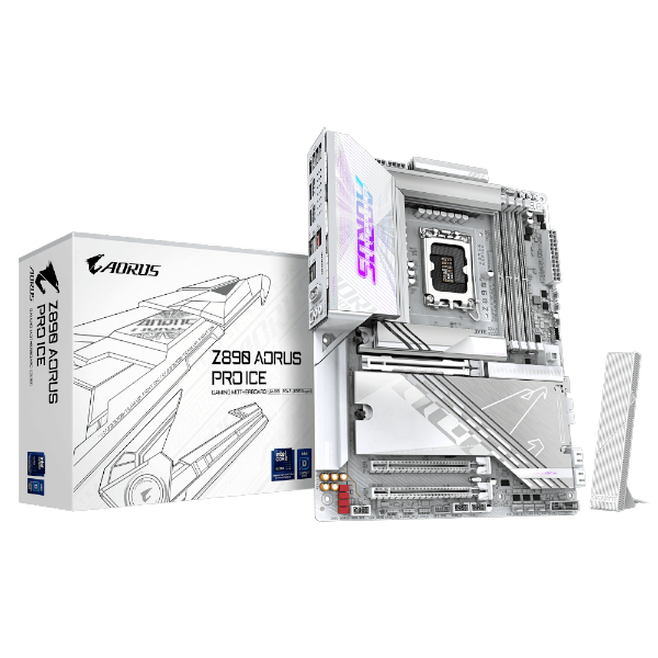 לוח לאינטל דור 15 Gigabyte Z890 AORUS PRO ICE 5GbE ATX LGA1851