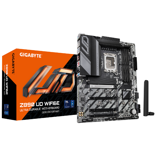 לוח לאינטל דור 15 Gigabyte Z890 UD WIFI6E 2.5GBE LAN ATX LGA1851