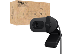 מצלמת רשת LOGITECH BRIO 105 FHD Built in Mic Auto Brightness