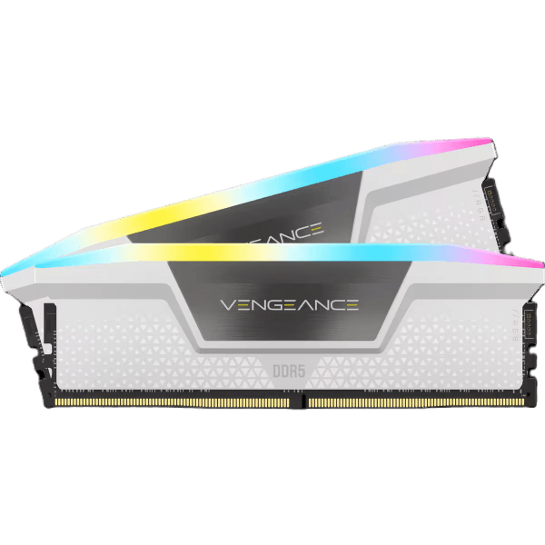 ז.לנייח Corsair Vengeance RGB DDR5 32GB 2X16 5200MHZ C40kit White