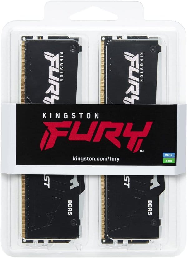 זכרון לנייח קיט Kingston Fury Beast 64GB 2X32 DDR5 5600MHZ C40