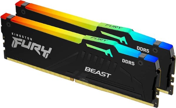 זכרון לנייח Kingston Fury Beast RGB 32GB 2C16 DDR5 5600MHZ C40