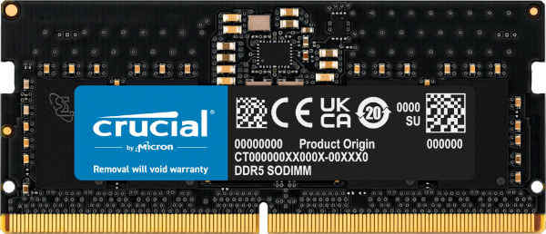 זכרון לנייד Crucial 8GB DDR5 5600MHZ C46 SODIMM