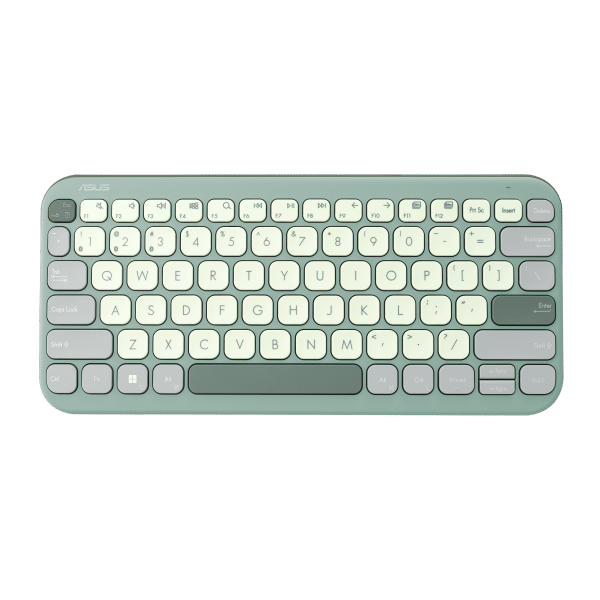 מקלדת אלחוטית ASUS Marshmallow Keyboard KW100 BT Green Tea