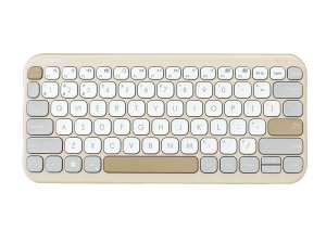 מקלדת אלחוטית ASUS Marshmallow Keyboard KW100 BT Oat Milk