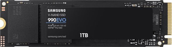 דיסק פנימי Samsung 990 EVO PLUS 1TB up to 7250 Read 6300 Write