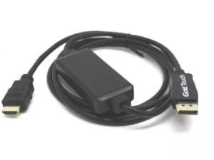 כבל אקטיבי HDMI TO Display Port 1.8M