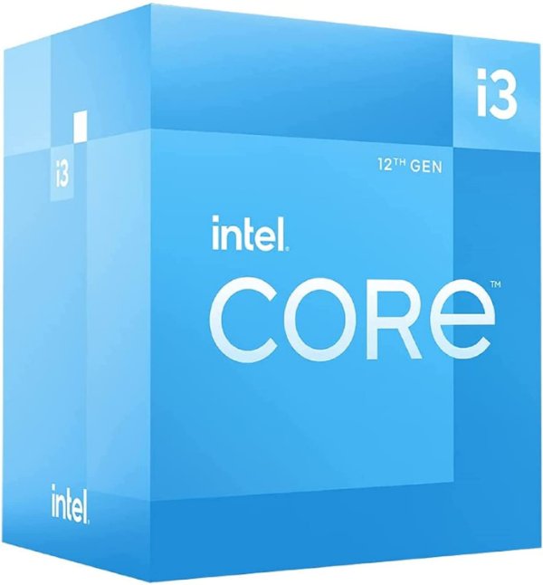 מעבד דור 12 Intel i3-12100 Box with Fan up to 4.3Ghz lga 1700