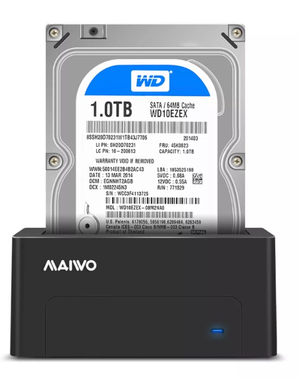 תחנת עגינה לדיסק בודד 3.5/2.5 MAIVO Single HDD DOCKING STATION