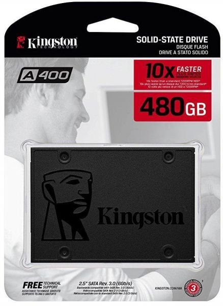 דיסק פנימי 2.5 Kingston A400 480GB SSD 3D NAND