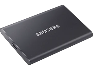 כונן SSD חיצוני נייד Samsung Portable SSD T7 USB3.2 10Gbps 2TB בצבע שחור