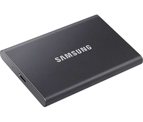 כונן SSD חיצוני נייד Samsung Portable SSD T7 USB3.2 10Gbps 2TB בצבע שחור