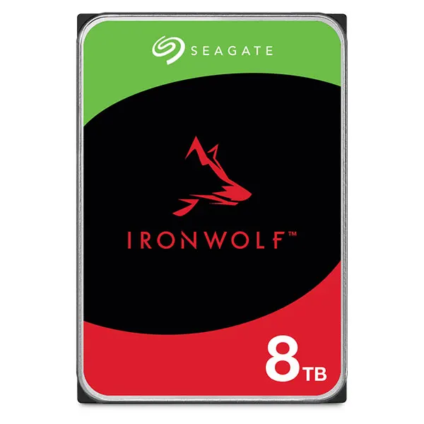 כונן קשיח Ironwolf NAS בנפח 8TB דגם ST8000VN004 מבית Seagate