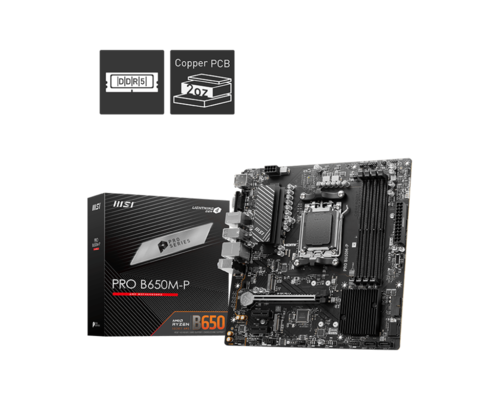 לוח אם MSI PRO B650M-P AM5 DDR5