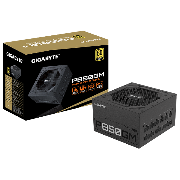 ספק כח GIGABYTE P850GM ATX V12 120mm Fan 80 plus GOLD