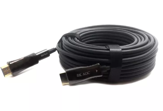 כבל סיב אופטי חד כיווני להשחלות HDMI 10M v2.1 8K FiberOptic