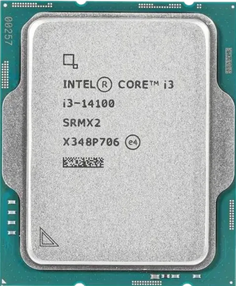 מעבד דור 14 Intel Core I3 14100 Tray no fan up to 4.7GHZ