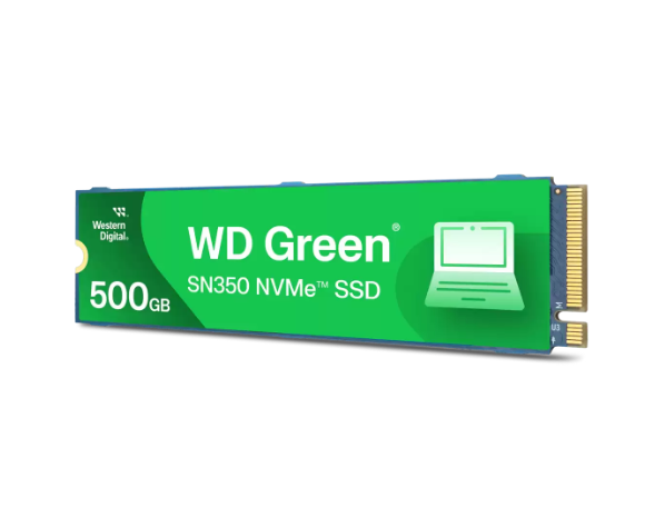 דיסק פנימי WD Green SN350 NVMe SSD 500GB TLC Gen3 X4 NVMe V1.3